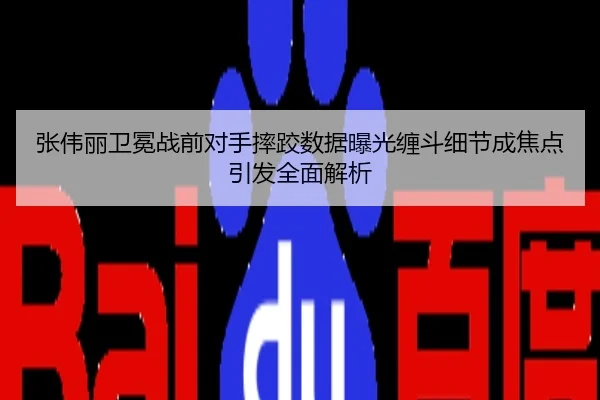 张伟丽卫冕战前对手摔跤数据曝光缠斗细节成焦点引发全面解析